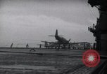 Image of SB2U crash into barrier United States USA, 1942, second 6 stock footage video 65675027783