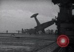 Image of SB2U crash into barrier United States USA, 1942, second 10 stock footage video 65675027783