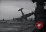 Image of SB2U crash into barrier United States USA, 1942, second 11 stock footage video 65675027783