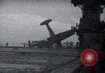 Image of SB2U crash into barrier United States USA, 1942, second 12 stock footage video 65675027783