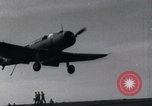 Image of SB2U landing on CV-7 USS Wasp Pacific Theater, 1942, second 17 stock footage video 65675027784