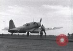 Image of SB2U landing on CV-7 USS Wasp Pacific Theater, 1942, second 36 stock footage video 65675027784