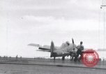 Image of F4F landing on USS Wasp Pacific Theater, 1942, second 31 stock footage video 65675027785