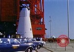 Image of Apollo1 service capsule transported by vehicle Cape Kennedy Florida USA, 1967, second 31 stock footage video 65675027854