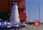 Image of Apollo1 service capsule transported by vehicle Cape Kennedy Florida USA, 1967, second 32 stock footage video 65675027854