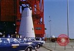Image of Apollo1 service capsule transported by vehicle Cape Kennedy Florida USA, 1967, second 34 stock footage video 65675027854