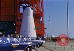 Image of Apollo1 service capsule transported by vehicle Cape Kennedy Florida USA, 1967, second 36 stock footage video 65675027854
