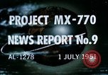 Standbild Missile Projekt MX770 California United States USA, 1951, aus Sekunde 20 historischem Filmmaterial Videoclip 65675027869