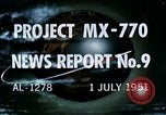 Standbild Missile Projekt MX770 California United States USA, 1951, aus Sekunde 22 historischem Filmmaterial Videoclip 65675027869