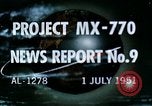 Standbild Missile Projekt MX770 California United States USA, 1951, aus Sekunde 24 historischem Filmmaterial Videoclip 65675027869