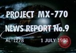 Standbild Missile Projekt MX770 California United States USA, 1951, aus Sekunde 25 historischem Filmmaterial Videoclip 65675027869