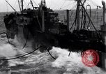 Image of fueling of ship Pacific Ocean, 1945, second 3 stock footage video 65675027917