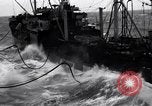 Image of fueling of ship Pacific Ocean, 1945, second 9 stock footage video 65675027917