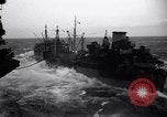 Image of fueling of ship Pacific Ocean, 1945, second 15 stock footage video 65675027917