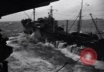 Image of fueling of ship Pacific Ocean, 1945, second 32 stock footage video 65675027917