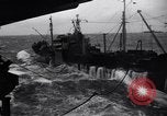 Image of fueling of ship Pacific Ocean, 1945, second 35 stock footage video 65675027917