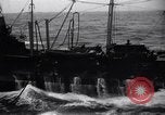 Image of fueling of ship Pacific Ocean, 1945, second 46 stock footage video 65675027917