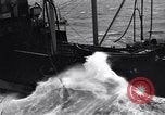 Image of fueling of ship Pacific Ocean, 1945, second 56 stock footage video 65675027917