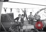 Image of Sailors are issued combat helmets aboard the USS Nelson  Atlantic Ocean, 1943, second 14 stock footage video 65675027935