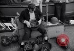 Image of Sailors are issued combat helmets aboard the USS Nelson  Atlantic Ocean, 1943, second 15 stock footage video 65675027935