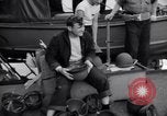 Image of Sailors are issued combat helmets aboard the USS Nelson  Atlantic Ocean, 1943, second 16 stock footage video 65675027935