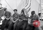 Image of Sailors are issued combat helmets aboard the USS Nelson  Atlantic Ocean, 1943, second 29 stock footage video 65675027935