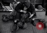 Image of Sailors are issued combat helmets aboard the USS Nelson  Atlantic Ocean, 1943, second 32 stock footage video 65675027935