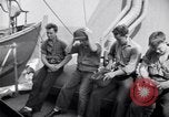 Image of Sailors are issued combat helmets aboard the USS Nelson  Atlantic Ocean, 1943, second 41 stock footage video 65675027935