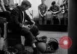 Image of Sailors are issued combat helmets aboard the USS Nelson  Atlantic Ocean, 1943, second 45 stock footage video 65675027935