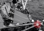 Image of US Coast Guard Cutter George W Campbell being repaired at sea United States USA, 1943, second 25 stock footage video 65675027941