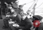 Image of Crew of USCGC Campbell have lunch on deck Nova Scotia, 1943, second 6 stock footage video 65675027942