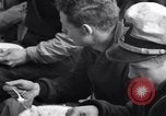 Image of Crew of USCGC Campbell have lunch on deck Nova Scotia, 1943, second 10 stock footage video 65675027942