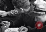 Image of Crew of USCGC Campbell have lunch on deck Nova Scotia, 1943, second 11 stock footage video 65675027942