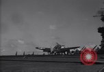 Image of SB2C airplane crashes during landing on USS Bunker Hill (CV-17) Pacific Theater, 1944, second 5 stock footage video 65675027954