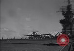 Image of SB2C airplane crashes during landing on USS Bunker Hill (CV-17) Pacific Theater, 1944, second 7 stock footage video 65675027954