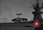 Image of SB2C airplane crashes during landing on USS Bunker Hill (CV-17) Pacific Theater, 1944, second 9 stock footage video 65675027954