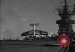 Image of SB2C airplane crashes during landing on USS Bunker Hill (CV-17) Pacific Theater, 1944, second 10 stock footage video 65675027954