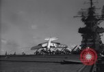 Image of SB2C airplane crashes during landing on USS Bunker Hill (CV-17) Pacific Theater, 1944, second 12 stock footage video 65675027954