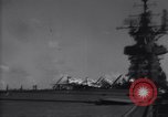 Image of SB2C airplane crashes during landing on USS Bunker Hill (CV-17) Pacific Theater, 1944, second 20 stock footage video 65675027954