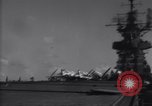 Image of SB2C airplane crashes during landing on USS Bunker Hill (CV-17) Pacific Theater, 1944, second 21 stock footage video 65675027954