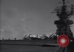 Image of SB2C airplane crashes during landing on USS Bunker Hill (CV-17) Pacific Theater, 1944, second 22 stock footage video 65675027954