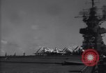 Image of SB2C airplane crashes during landing on USS Bunker Hill (CV-17) Pacific Theater, 1944, second 25 stock footage video 65675027954