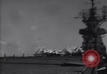 Image of SB2C airplane crashes during landing on USS Bunker Hill (CV-17) Pacific Theater, 1944, second 26 stock footage video 65675027954