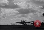 Image of TBF Avenger airplane noses over during landing Pacific Theater, 1944, second 9 stock footage video 65675027956