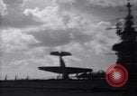 Image of TBF Avenger airplane noses over during landing Pacific Theater, 1944, second 19 stock footage video 65675027956