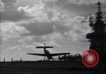 Image of TBF Avenger airplane noses over during landing Pacific Theater, 1944, second 22 stock footage video 65675027956