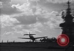Image of TBF Avenger airplane noses over during landing Pacific Theater, 1944, second 24 stock footage video 65675027956