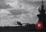 Image of TBF Avenger airplane noses over during landing Pacific Theater, 1944, second 33 stock footage video 65675027956