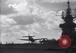 Image of TBF Avenger airplane noses over during landing Pacific Theater, 1944, second 41 stock footage video 65675027956
