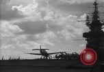 Image of TBF Avenger airplane noses over during landing Pacific Theater, 1944, second 47 stock footage video 65675027956
